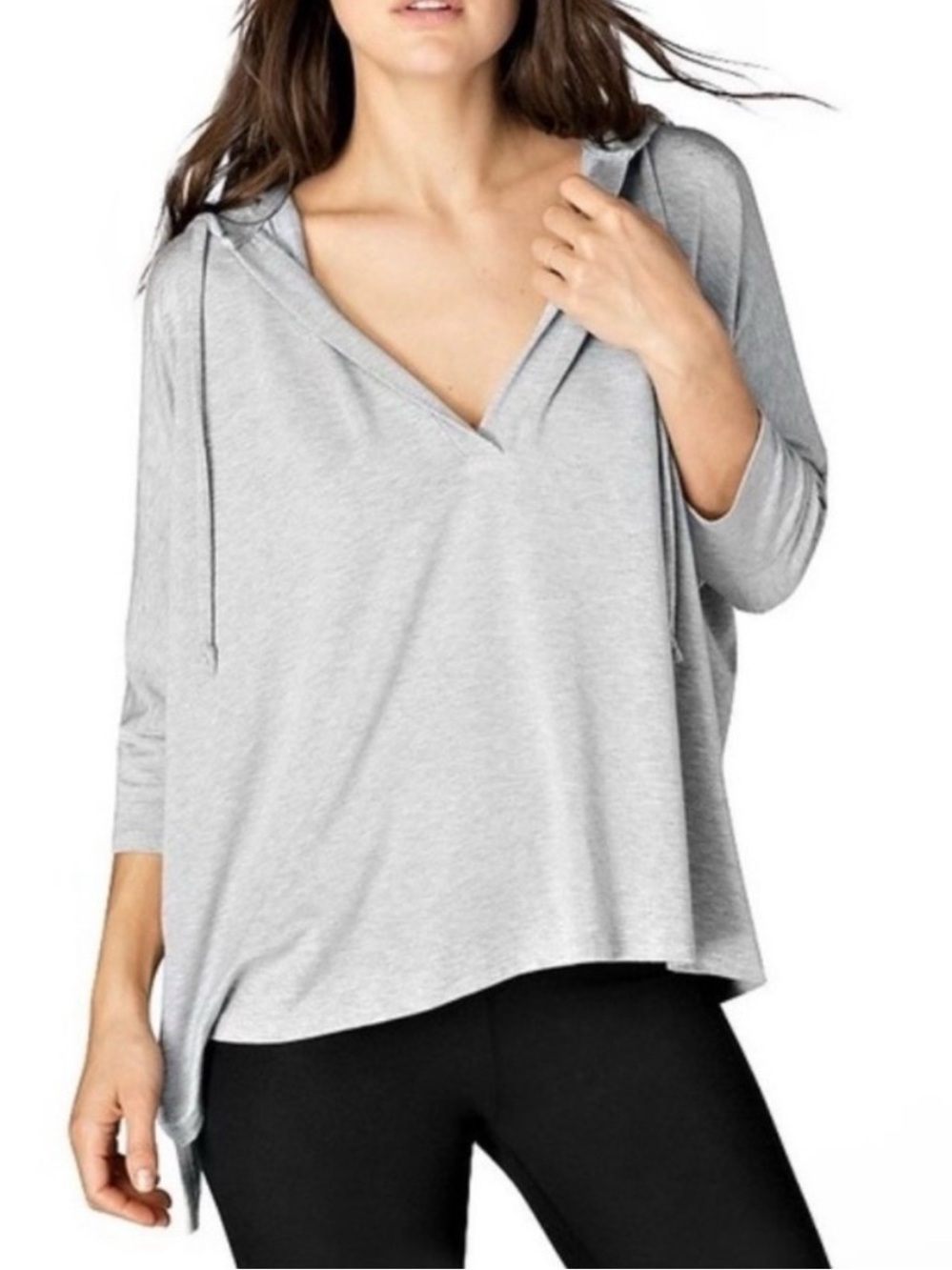 Beyond Yoga Oversized V-Neck Hoodie Pullover